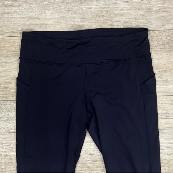Lululemon Pace Rival Crop 22" Leggings Size 10 Midnight Navy – Luxtreme - Picture 5 of 11